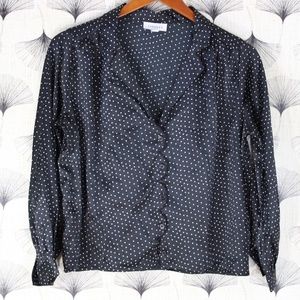 TopShop Polka Dot Blouse